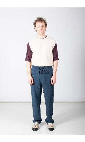 De Bonne Facture De Bonne Facture Broek / Lounge Trousers / Pruisisch Blauw