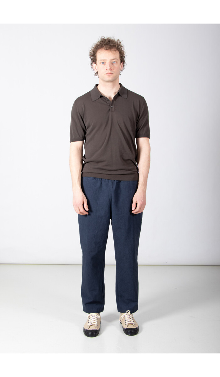 Roberto Collina Roberto Collina Polo / 261MYA10024 / Donkerbruin