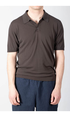 Roberto Collina Roberto Collina Polo / 261MYA10024 / Donkerbruin