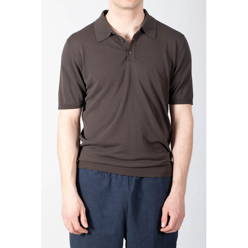 Roberto Collina Roberto Collina Polo / 261MYA10024 / Donkerbruin