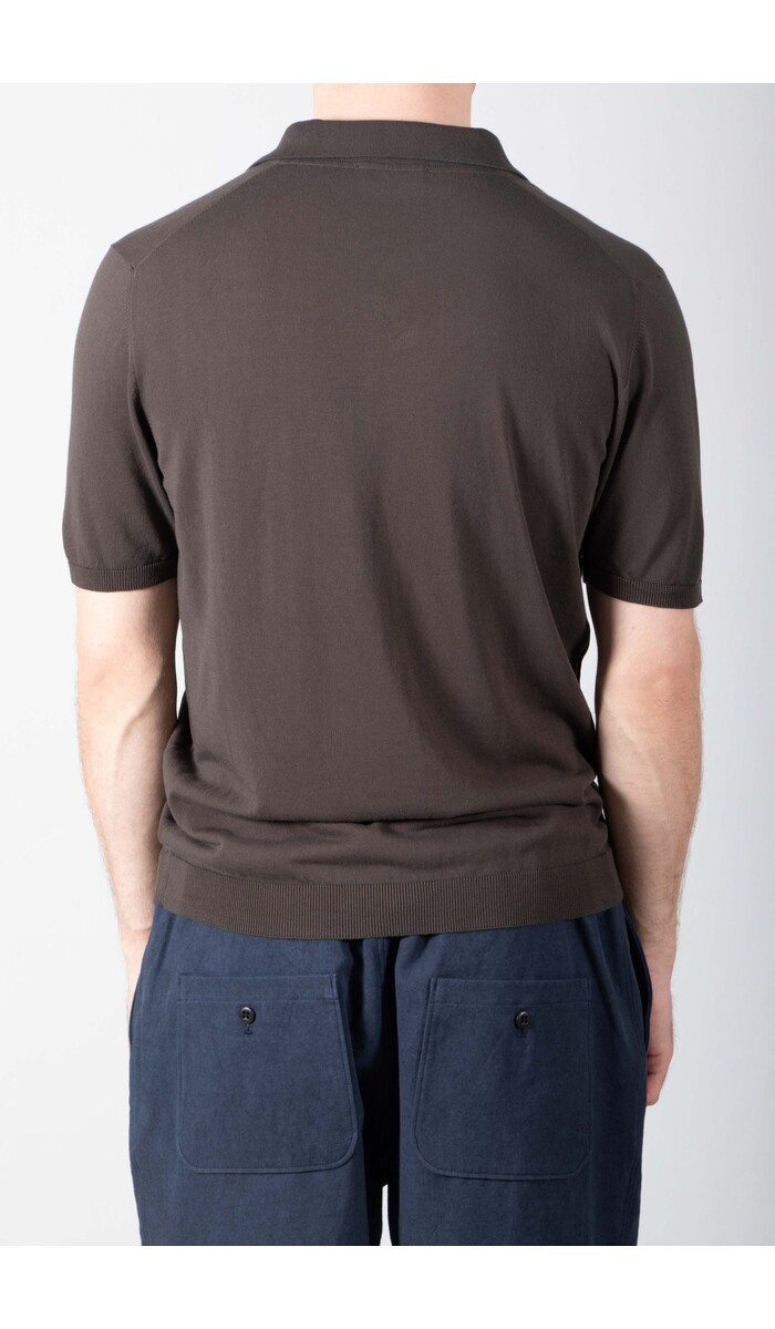 Roberto Collina Roberto Collina Polo / 261MYA10024 / Donkerbruin