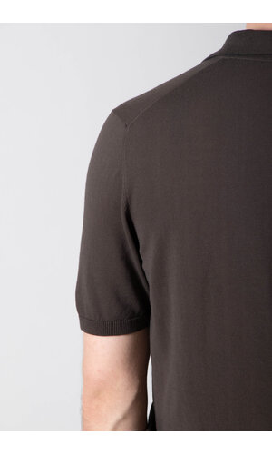 Roberto Collina Roberto Collina Polo / 261MYA10024 / Donkerbruin