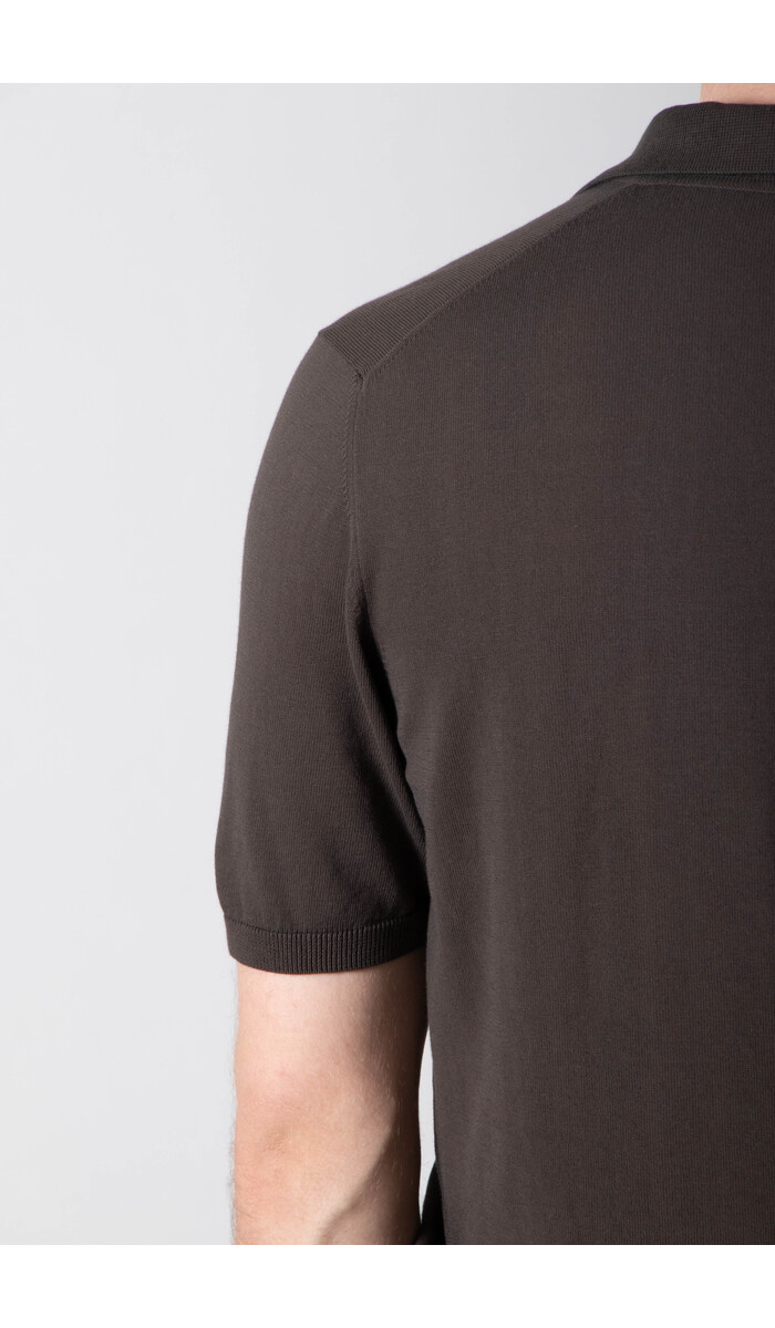 Roberto Collina Roberto Collina Polo / 261MYA10024 / Donkerbruin