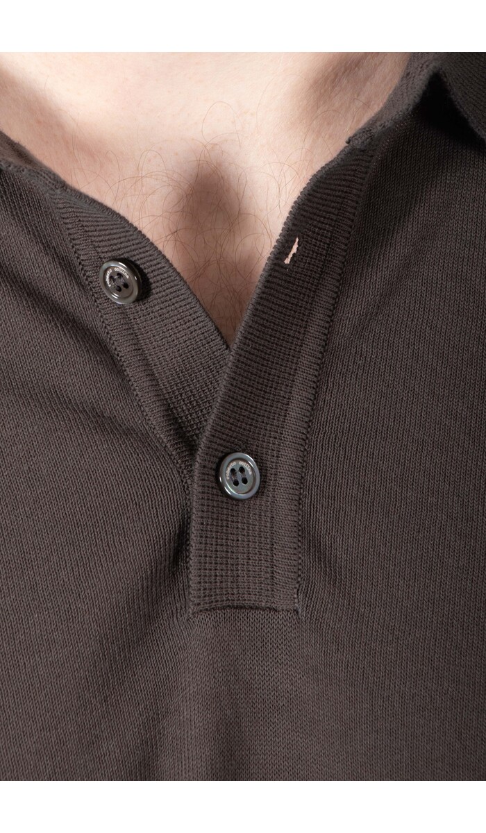 Roberto Collina Roberto Collina Polo / 261MYA10024 / Donkerbruin