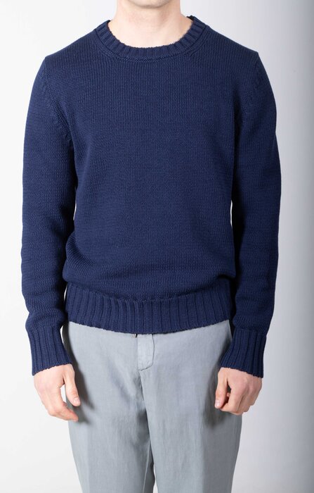 De Bonne Facture De Bonne Facture Pullover / Textured Knit / Navy