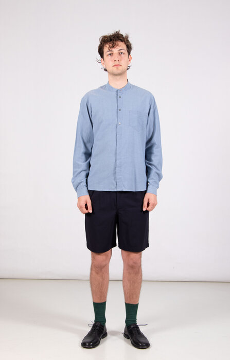 Delikatessen Delikatessen Overhemd / Zen / Indigo Seersucker