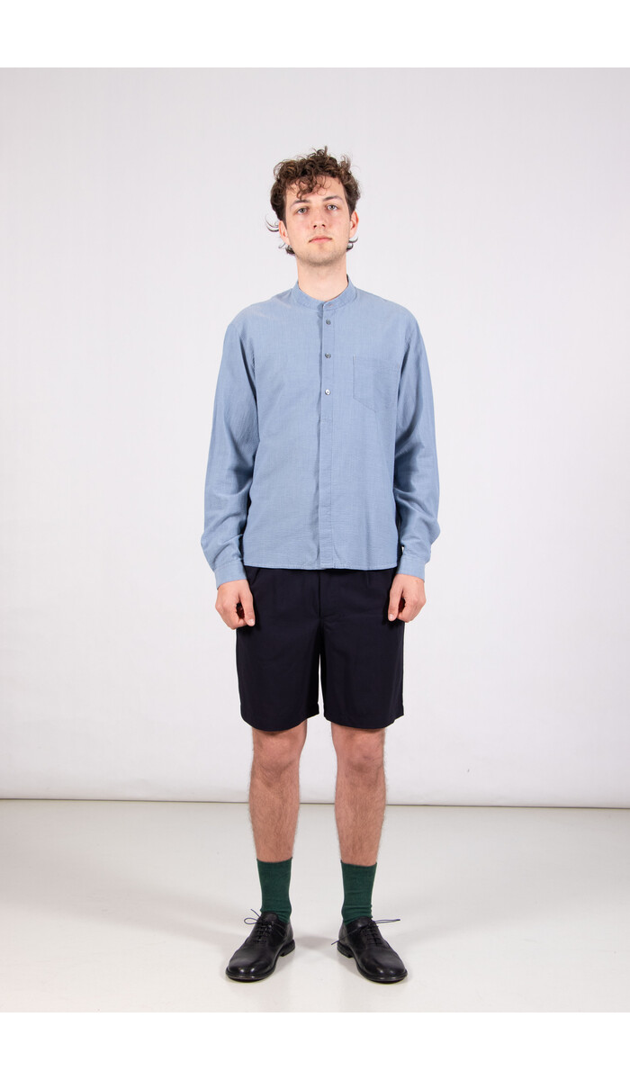 Delikatessen Delikatessen Hemd / Zen / Indigo Seersucker