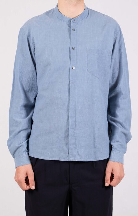 Delikatessen Delikatessen Shirt / Zen / Indigo Seersucker