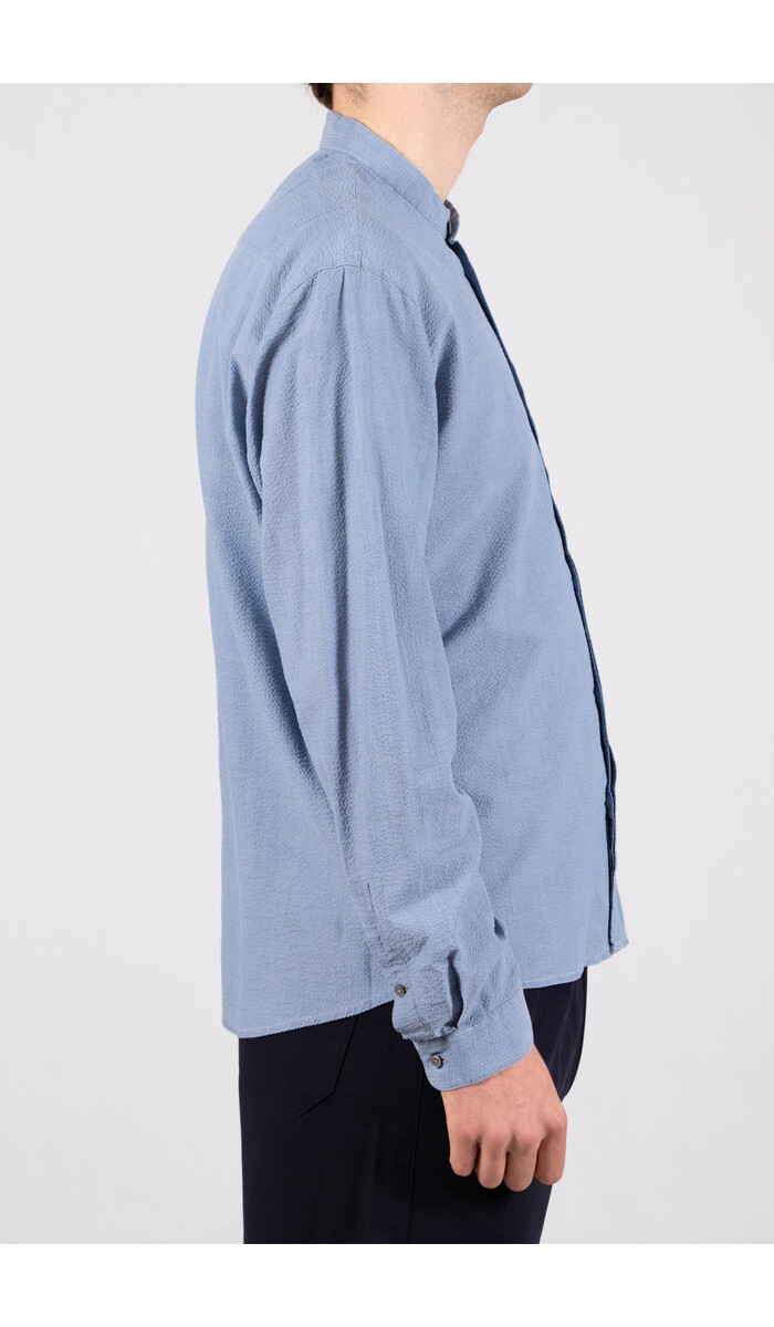 Delikatessen Delikatessen Hemd / Zen / Indigo Seersucker