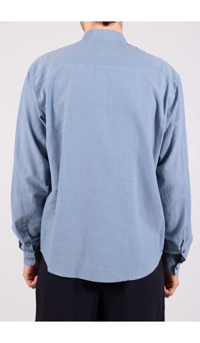 Delikatessen Delikatessen Hemd / Zen / Indigo Seersucker