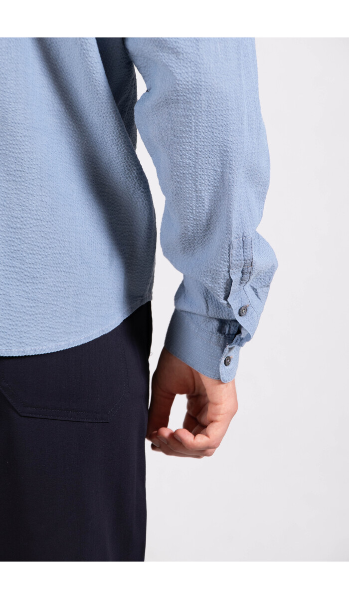 Delikatessen Delikatessen Hemd / Zen / Indigo Seersucker