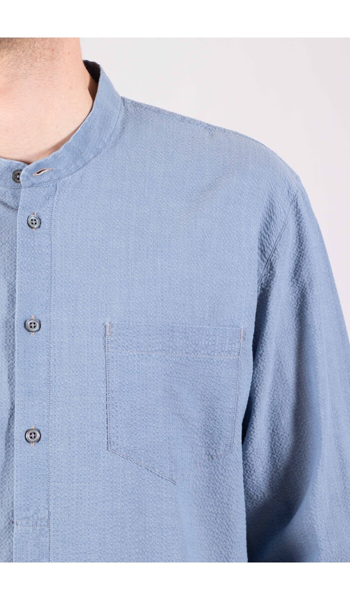 Delikatessen Delikatessen Hemd / Zen / Indigo Seersucker