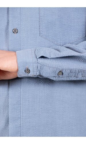 Delikatessen Delikatessen Hemd / Zen / Indigo Seersucker