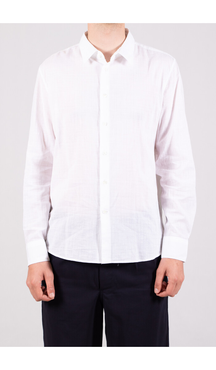 Delikatessen Delikatessen Overhemd / Feel Good / Wit Blok