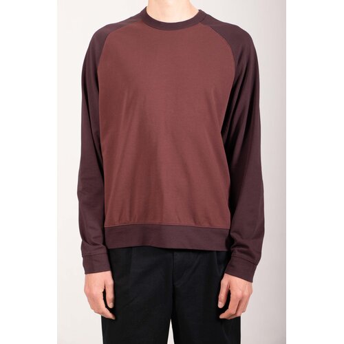 Rough Side Rough Side T-shirt / Contrast Panel LS / Rode Wijn