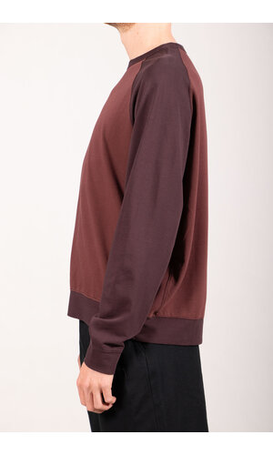Rough Side Rough Side T-shirt / Contrast Panel LS / Rode Wijn