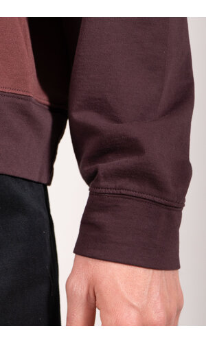 Rough Side Rough Side T-shirt / Contrast Panel LS / Rode Wijn