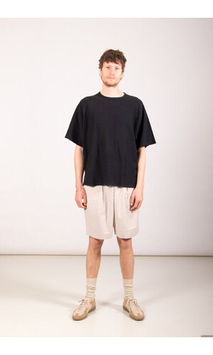 Rough Side Rough Side T-shirt / Dyed Stripe HS / Donker Navy