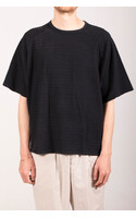 Rough Side T-shirt / Dyed Stripe HS / Donker Navy