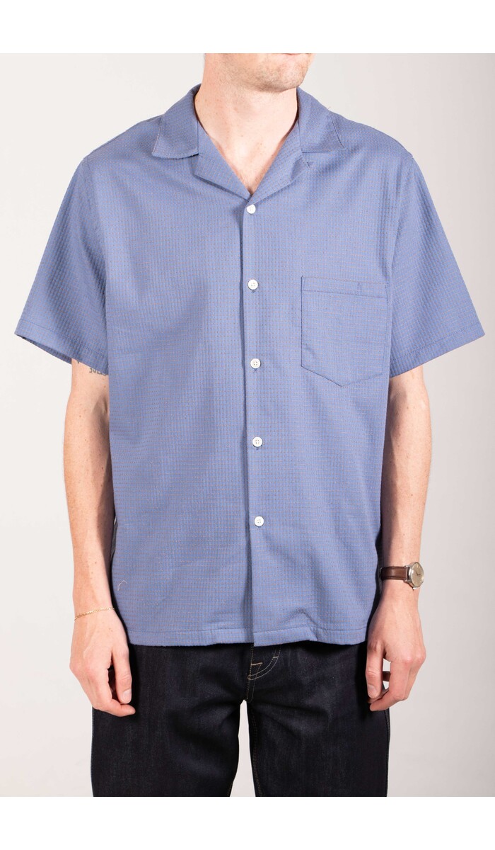 Portuguese Flannel Portuguese Flannel Overhemd / Dots / Blauw