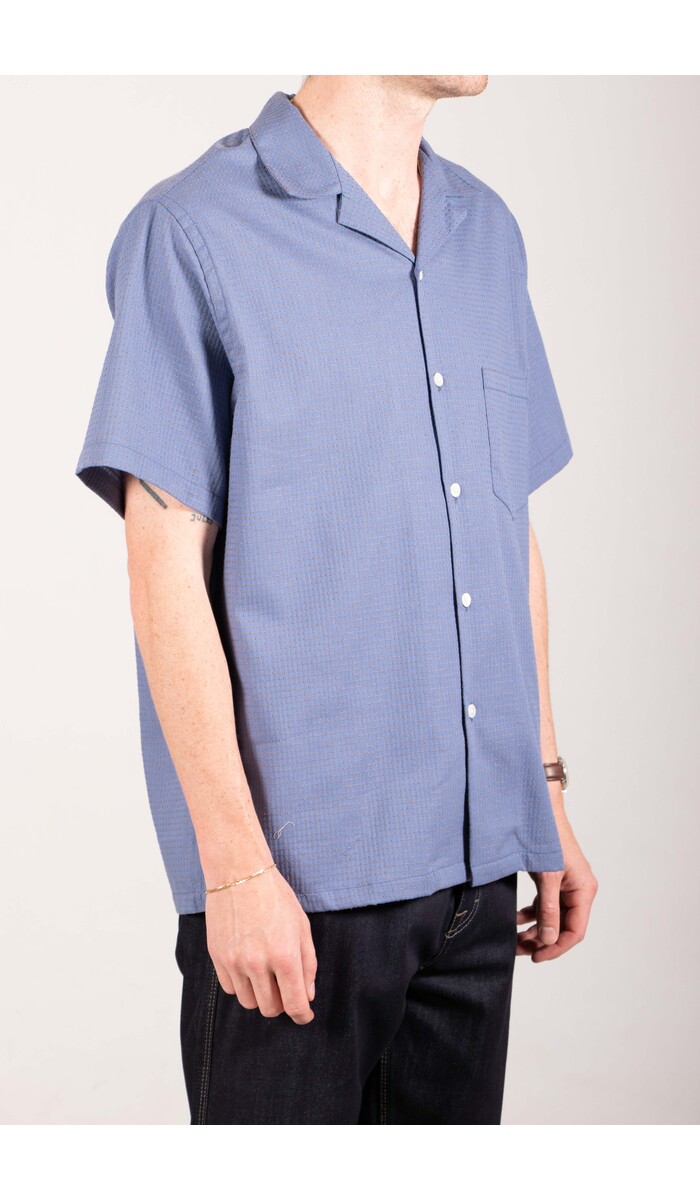 Portuguese Flannel Portuguese Flannel Overhemd / Dots / Blauw