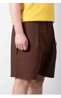 Universal Works Kurze Hose / Pleated Track Short / Eichhörnchen
