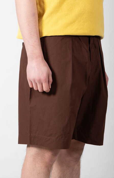 Universal Works Universal Works Pleated Track Shorts / Squirrel