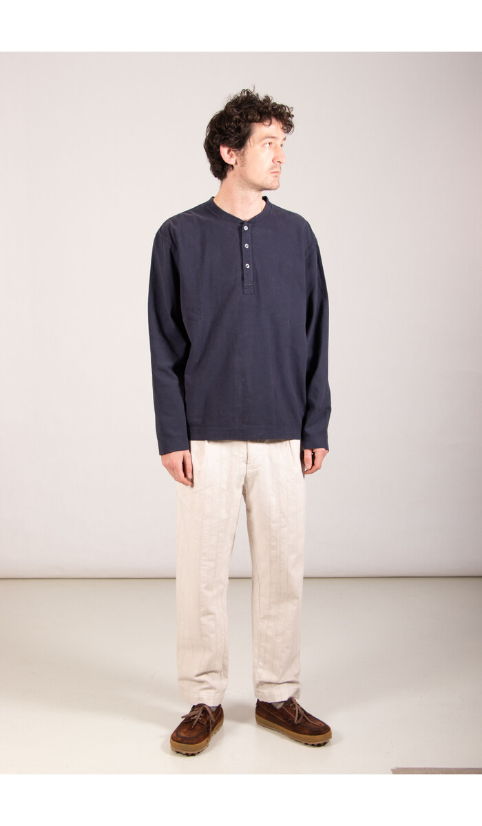 7d 7d Henley / Evan / Gewassen Navy