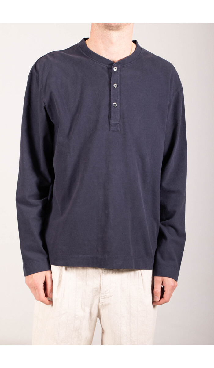 7d 7d Henley / Evan / Gewassen Navy
