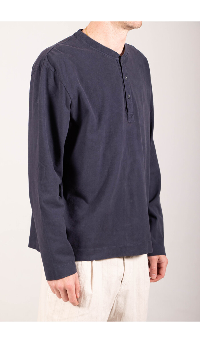 7d 7d Henley / Evan / Gewassen Navy