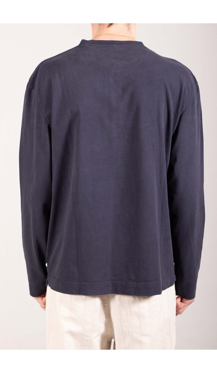 7d 7d Henley / Evan / Gewassen Navy