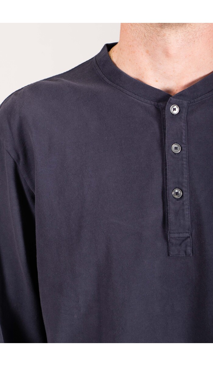 7d 7d Henley / Evan / Gewassen Navy