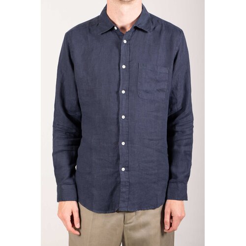 Portuguese Flannel Portuguese Flannel Hemd / Linen / Navy