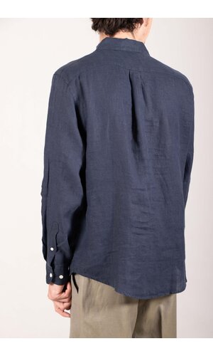 Portuguese Flannel Portuguese Flannel Hemd / Linen / Navy