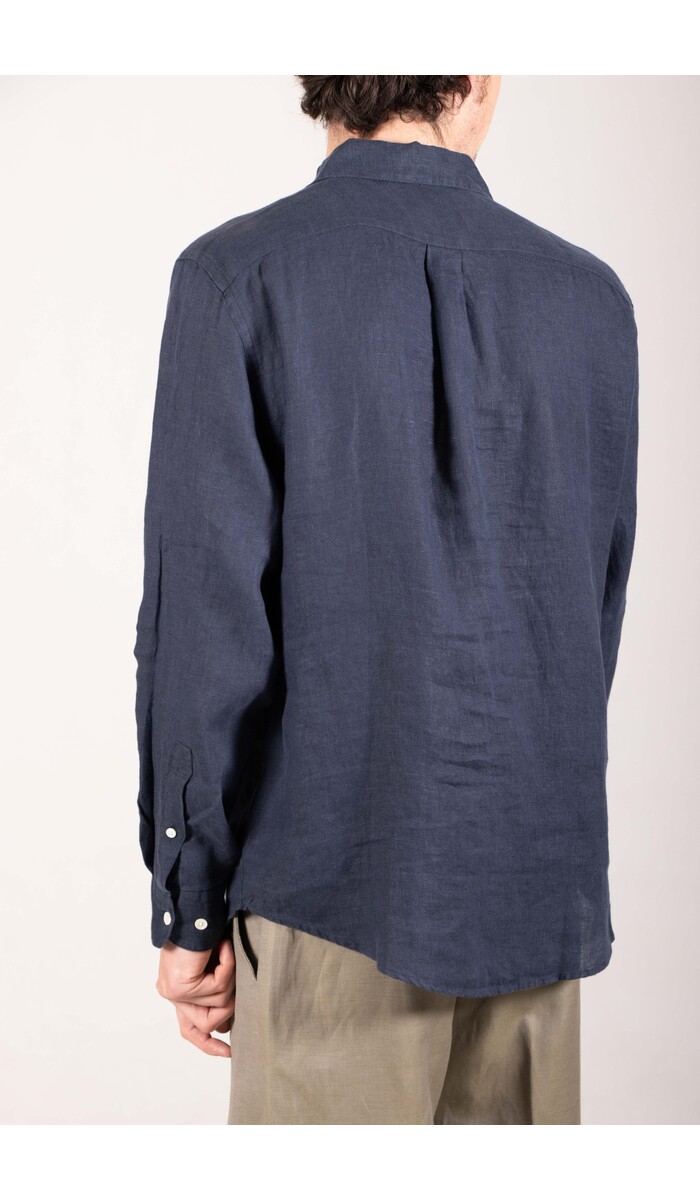 Portuguese Flannel Portuguese Flannel Hemd / Linen / Navy