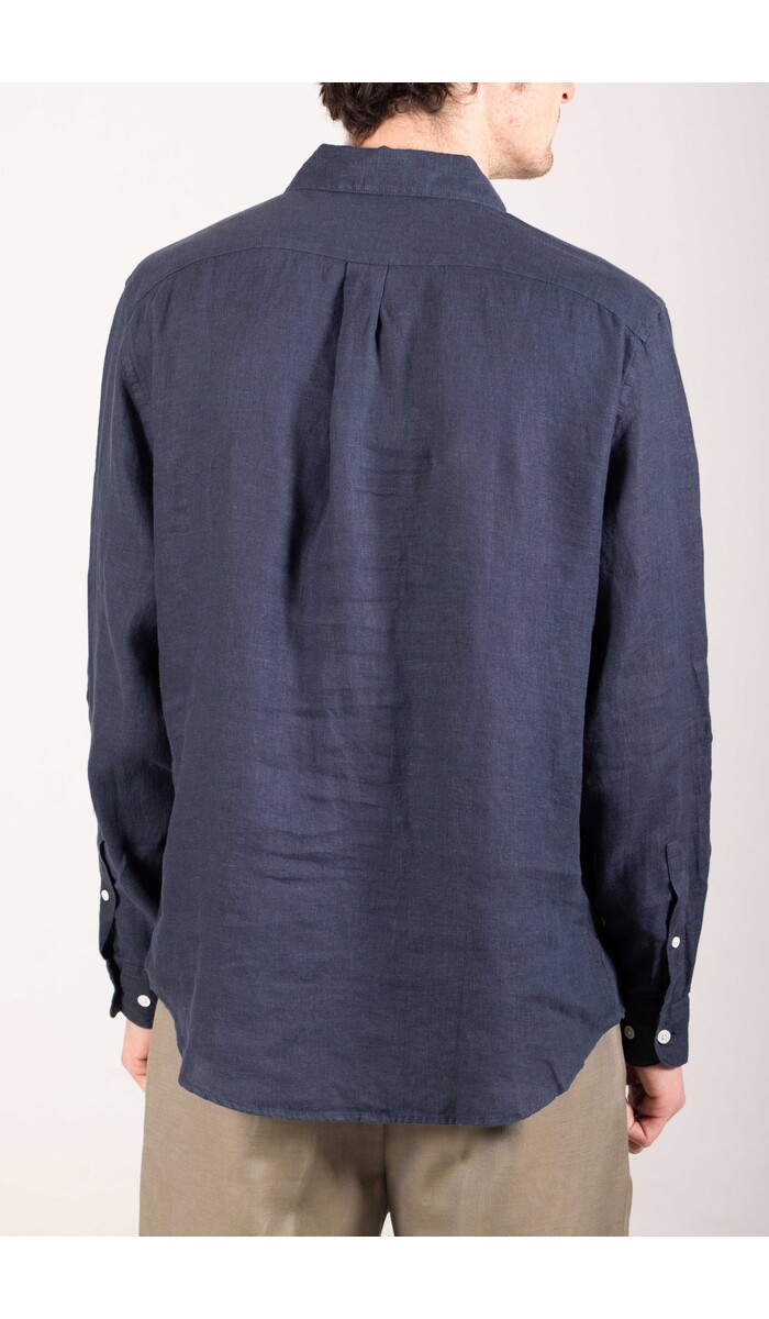 Portuguese Flannel Portuguese Flannel Hemd / Linen / Navy