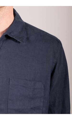 Portuguese Flannel Portuguese Flannel Hemd / Linen / Navy