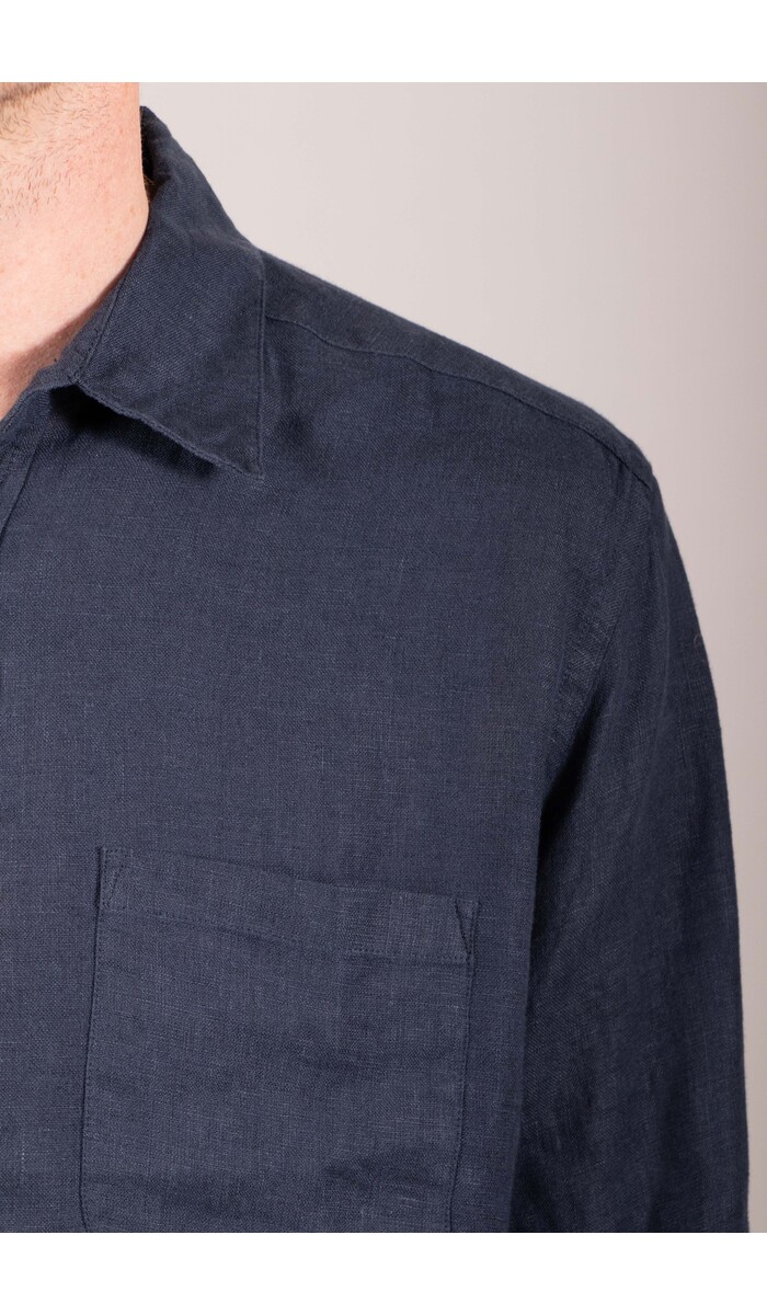 Portuguese Flannel Portuguese Flannel Hemd / Linen / Navy