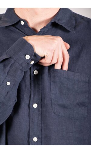 Portuguese Flannel Portuguese Flannel Hemd / Linen / Navy