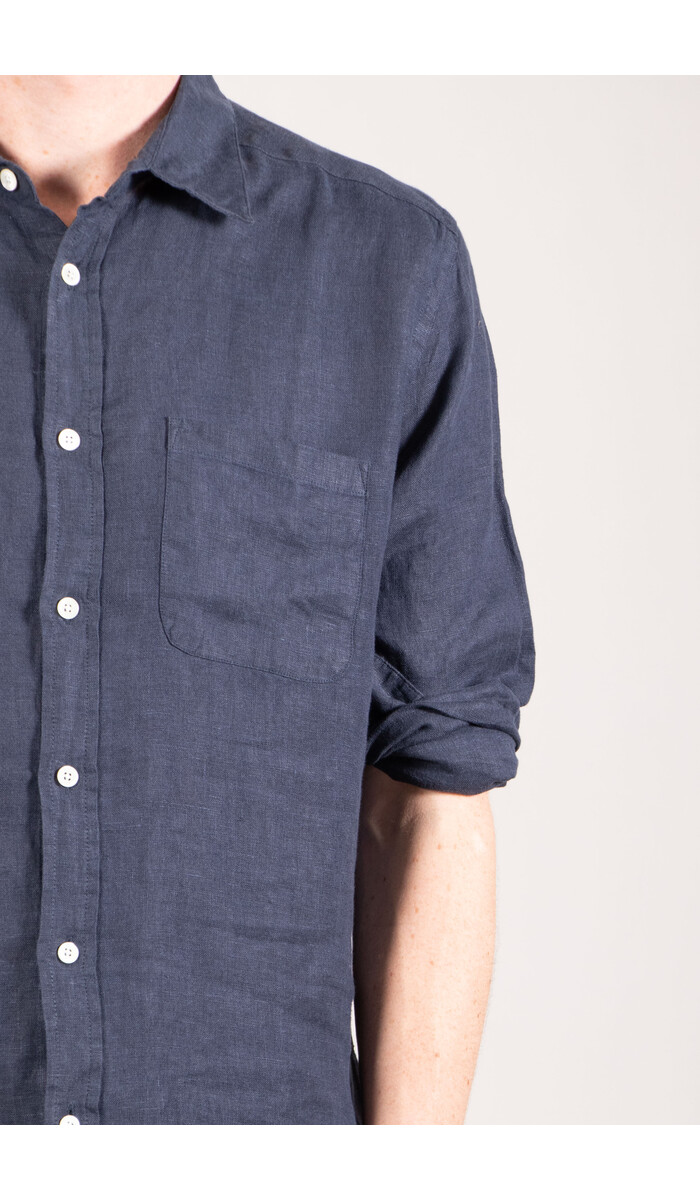Portuguese Flannel Portuguese Flannel Hemd / Linen / Navy
