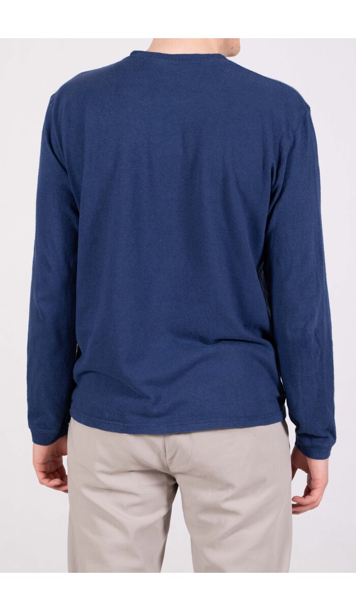 Jungmaven Jungmaven T-shirt / Baja LS / Diep Indigo