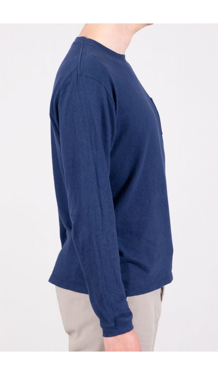 Jungmaven Jungmaven T-shirt / Baja LS / Diep Indigo