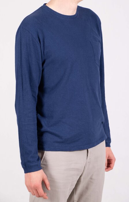 Jungmaven Jungmaven T-shirt / Baja LS / Tiefes Indigo