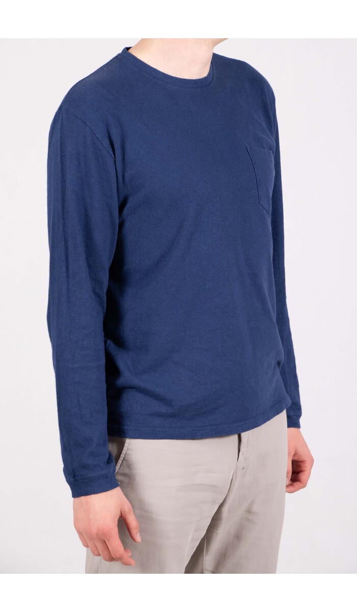 Jungmaven Jungmaven T-shirt / Baja LS / Diep Indigo