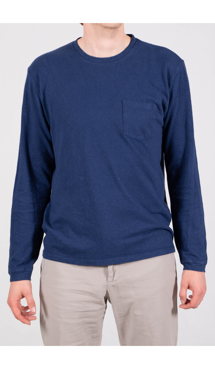 Jungmaven Jungmaven T-shirt / Baja LS / Diep Indigo