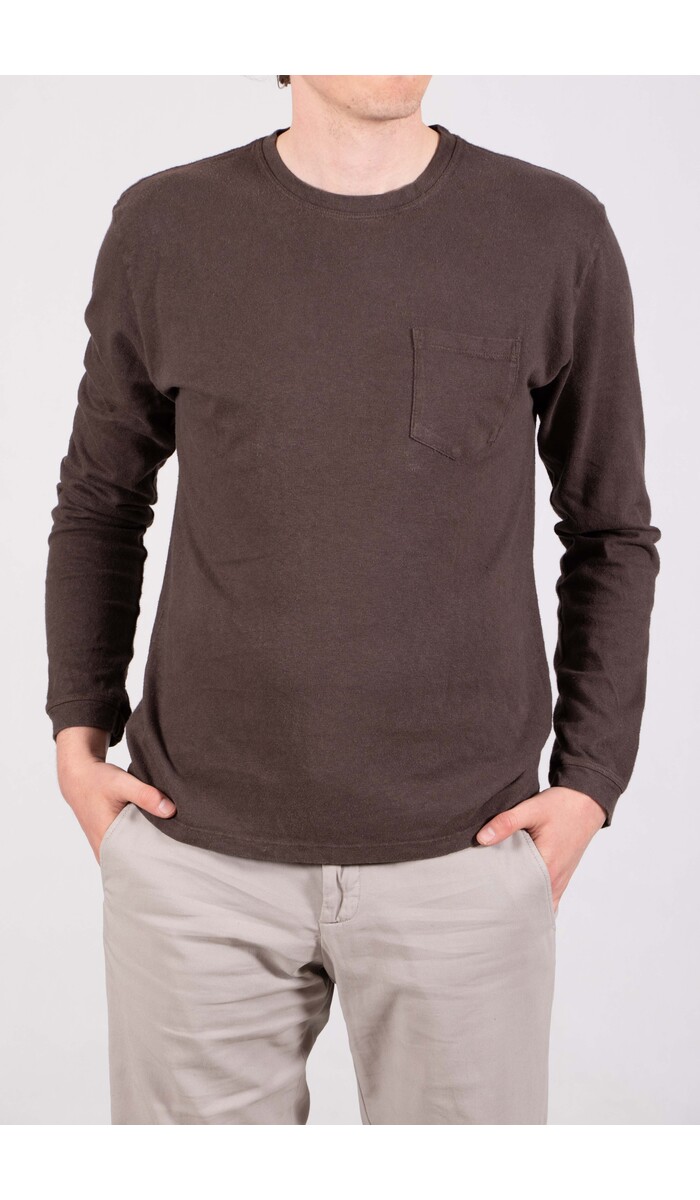 Jungmaven Jungmaven T-shirt / Baja LS / Koffie
