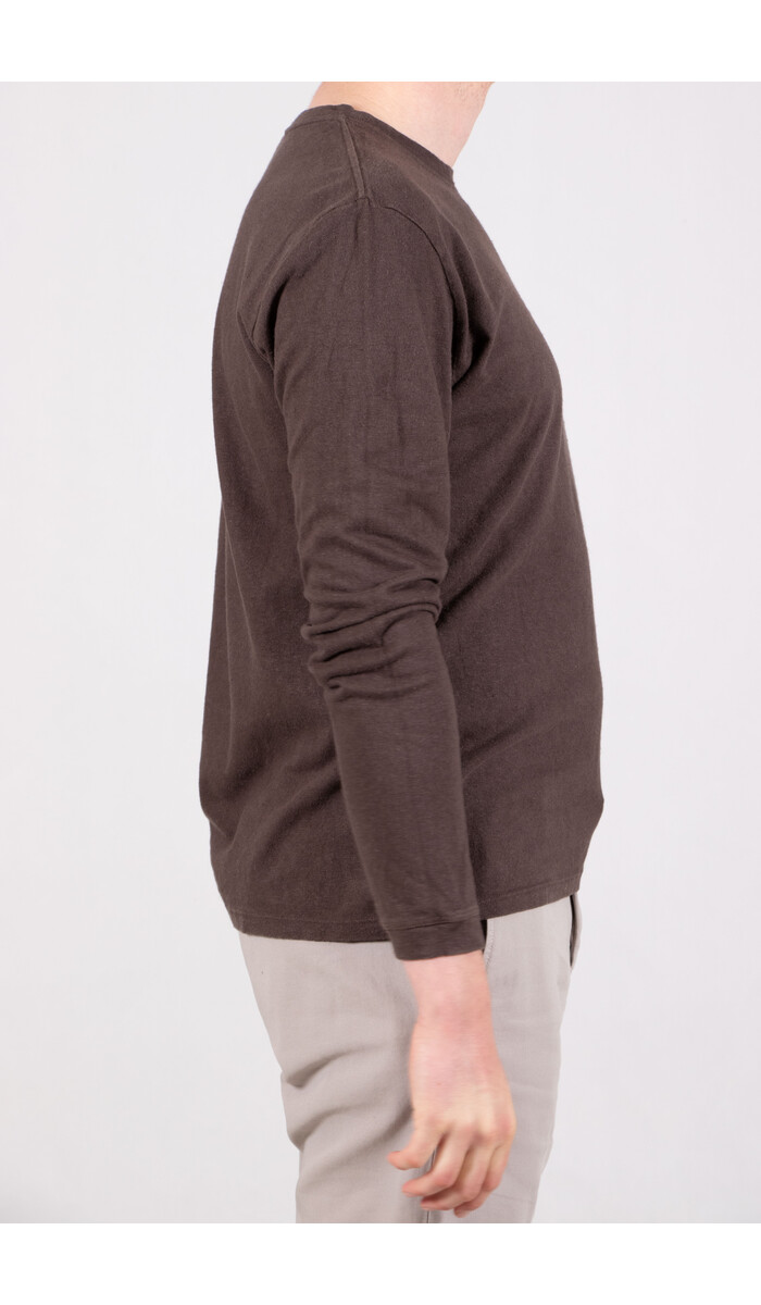 Jungmaven Jungmaven T-shirt / Baja LS / Koffie