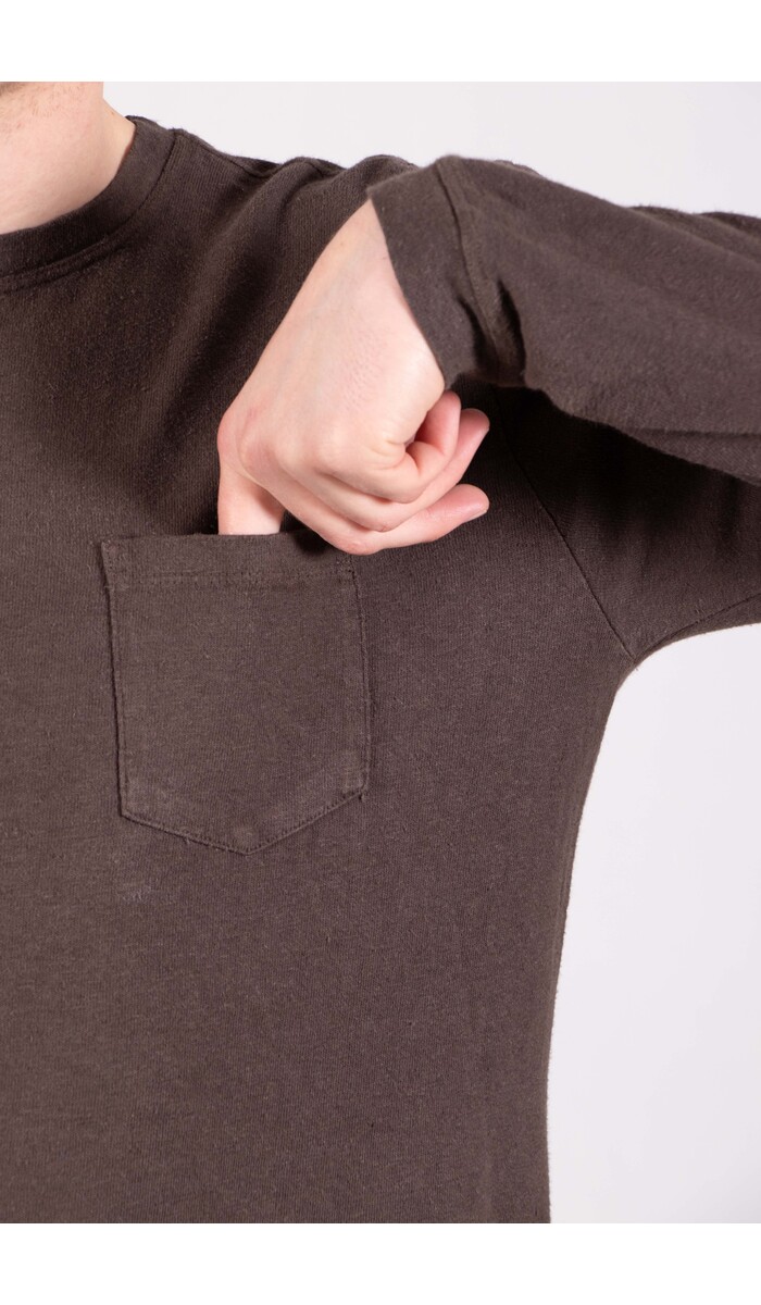 Jungmaven Jungmaven T-shirt / Baja LS / Koffie