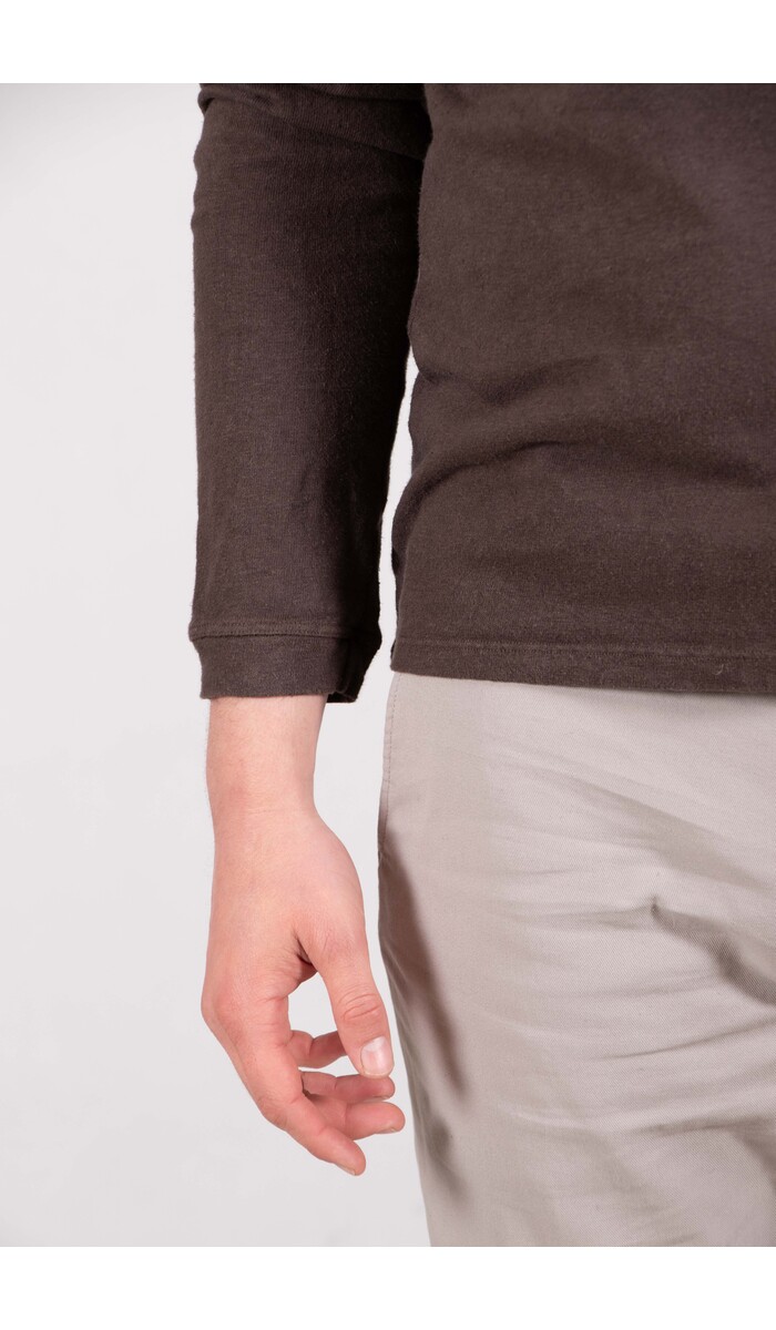 Jungmaven Jungmaven T-shirt / Baja LS / Koffie