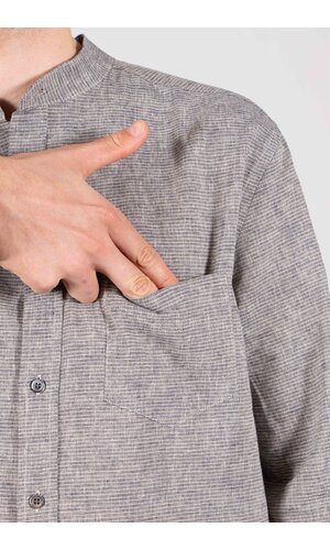 Portuguese Flannel Portuguese Flannel Overhemd / Marvin / Grijze Streep Portuguese Flannel Portuguese Flannel Overhemd / Marvin / Grijze Streep